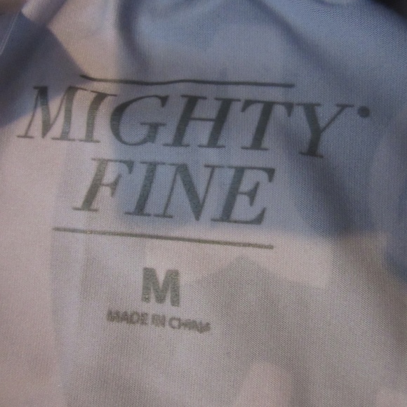 Mighty Fine Black and White Letter Print Leggings - Picture 5 of 8